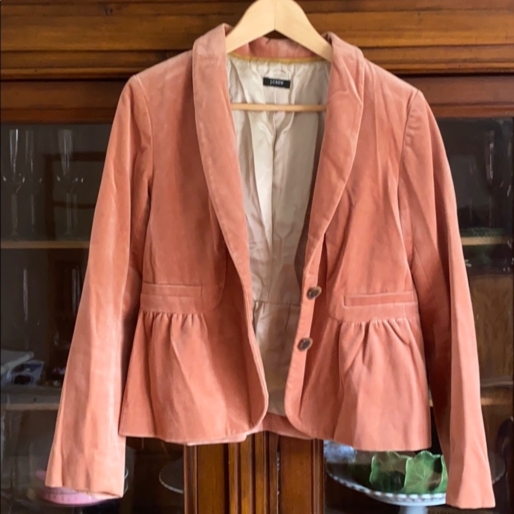 Pink Velvet JCrew Blazer
